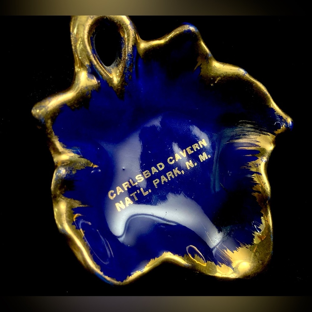 Vintage Carlsbad Caverns National Park Souvenir Dish